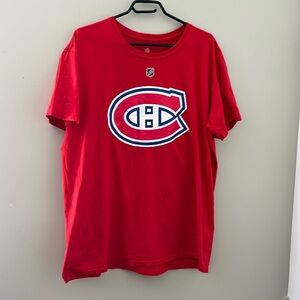 Montreal Canadiens Fanatics T-Shirt with Cole Caulfield on the Back